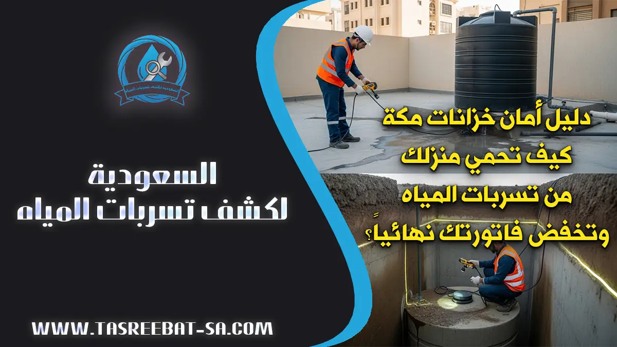 كشف تسربات الخزانات بمكة