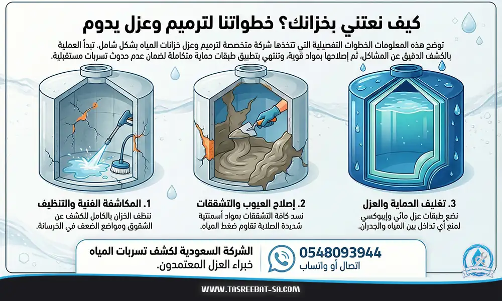 عزل خزانات المياه بالطائف