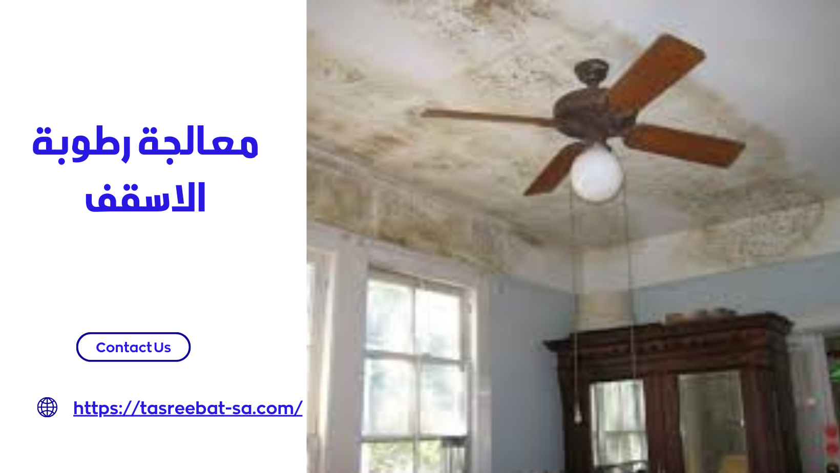 معالجة رطوبة الاسقف
